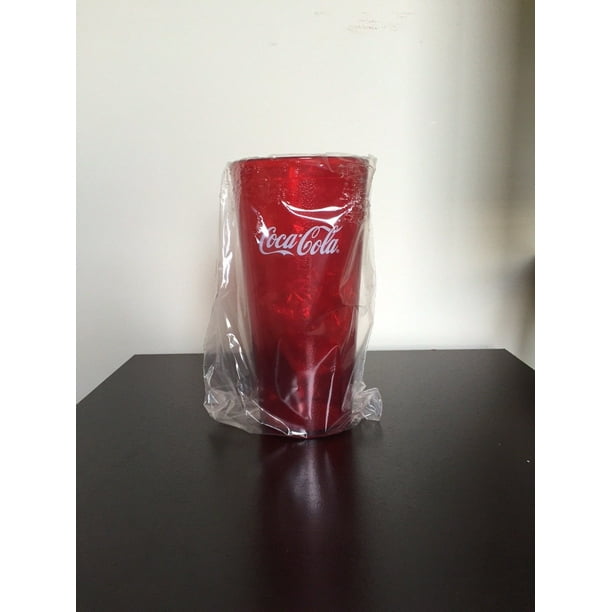 6 COCA-COLA 24 OZ RUBY RED TEXTURED TUMBLERS  # 6624 BRAND NEW GREAT GIFT 